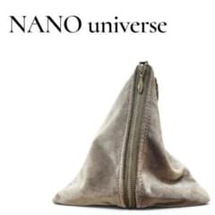 NANO universe ベロア調ポーチ グレーのサムネイル