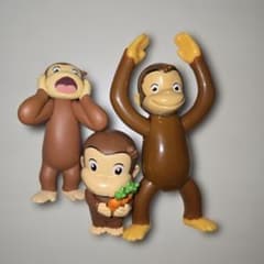 おさるのジョージ フィギュア 3体セットのサムネイル