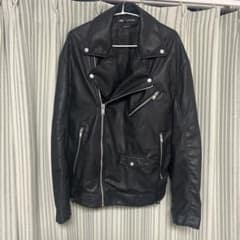 ZARA ダブルライダースジャケット ブラックのサムネイル