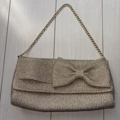 BEAMS ゴールドクラッチバッグのサムネイル