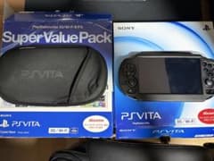 PlayStation Vita PCH-1100 箱、充電器、ケース、カバー付のサムネイル