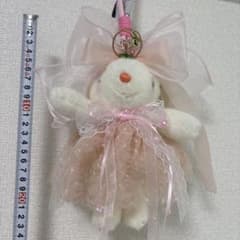 ガルルうさぎ ラッピ ぬいぐるみ マスコット 大きめバッグチャーム ピンクのサムネイル