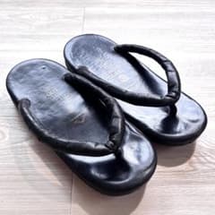 foot the coacher SETTA レザー雪駄 黒 8.5 26.5 foot the coacher SETTA レザー雪駄 黒 8.5 26.5 - メルカリ