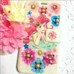 Mii様 確認用◡̈♥︎﻿オリジナル押し花ケース アリエルのサムネイル