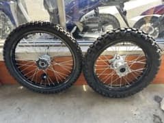 ホンダcrf250l MD47〜新車外し前後純正ホイールタイヤセット新品未使用品 ホンダcrf250l MD47〜新車外し前後純正ホイールタイヤセット新品未使用