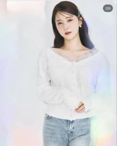 poláura polaura ポローラ レースフリルカーディガン - メルカリ