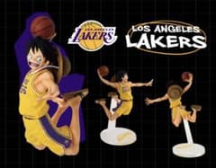 NBA LAKERS レイカーズ ルフィ フィギュア ワンピースベースショップ