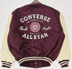 コンバース オールスター 袖革スタジャン M - メルカリ
