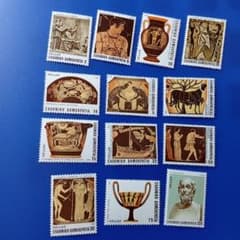 外国切手 ギリシャ切手 1983年 ホメロスの叙事詩 古代美術シリーズ 13