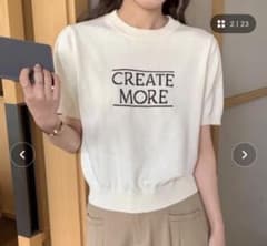 SPRAY 半袖 ニットロゴ ホワイトのサムネイル
