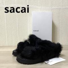 ♥︎美品♥︎sacai ファーサンダル38サイズ ☆未使用☆ sacai サカイ 正規店購入 ラム カウハイド ファー
