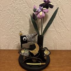 つまみ細工＊ちりめん細工＊端午の節句＊兜＊花菖蒲⑤ - メルカリ