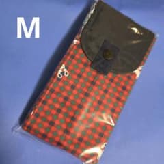 ファミリア familiar シュパット エコバッグ M 赤系チェック 新品のサムネイル