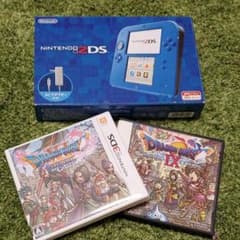 [美品]ニンテンドー2DS ブルー&ゲーム2個のサムネイル