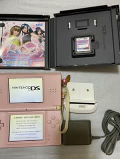 任天堂DSライト　ピンク本体+充電機+ラブ&ベリーソフトのサムネイル
