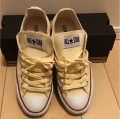 美品 コンバース オールスター ホワイト アイボリー 23.5㎝のサムネイル