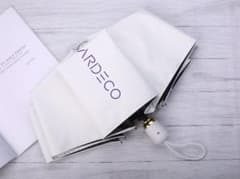 ARDECO 折りたたみ日傘 晴雨兼用ワンタッチ自動開閉 ホワイトのサムネイル