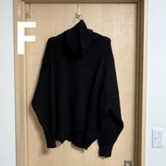 JEANASIS タートルネックニット ブラック Fのサムネイル