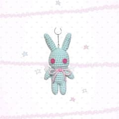 ハンドメイド編み物あみぐるみうさぎ天使ウィッシュコア平成女児ゆめ