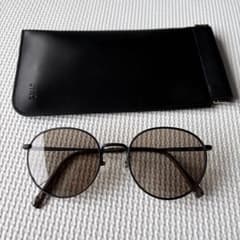 未使用 JINS 26SS サングラス メガネ メタル ブラック ブラウンレンズ