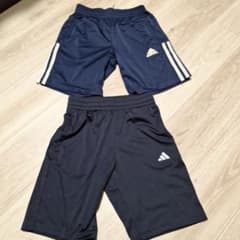 adidas ネイビー ハーフパンツ 2枚セットのサムネイル