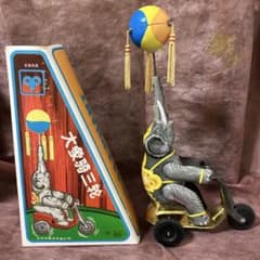 ブリキ製 象の三輪車 ゼンマイ式 おもちゃのサムネイル