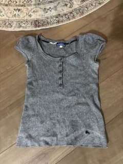 2児ママさん専用　Burberry Blue Label リブ 半袖 カットソーのサムネイル