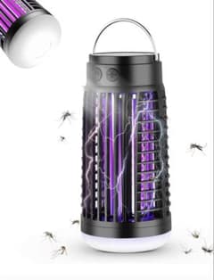 【新品未使用】電撃殺虫器 2in1 殺虫灯 LEDランタン キャンプ 吊り下げのサムネイル