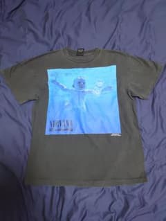 NIRVANA Tシャツ NEVERMIND シングルステッチ 炭黒のサムネイル