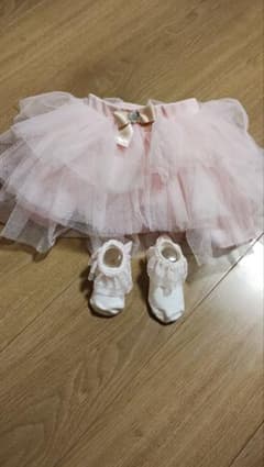 ピンク　セレモニードレス&靴下のサムネイル