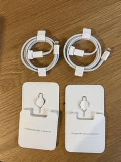 【新品】Apple Lightningケーブル 2本セットのサムネイル