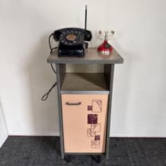 昭和レトロ　電話台　黒電話　　　待ち受けオルゴール m43884533967_1.jpg?1775023813