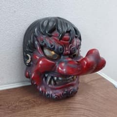 天狗 木製お面 祭り用のサムネイル
