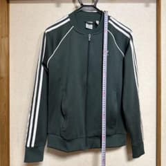 ば*ー様 adidas ジャージジャケット ダークグリーンのサムネイル