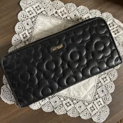 MARY QUANT マリークワント 長財布 キルティング 花柄 黒 - メルカリ