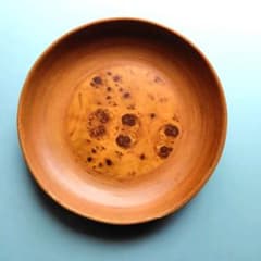 津軽ブナコ木製 銘木　 菓子皿 プレート