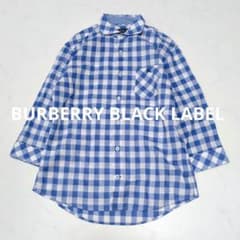 超美品本物バーバリーブルーレーベル上質コットンチェック柄七分袖シャツ♫レアもの BURBERRY - 美品本物バーバリーBurberry上質コットンチェック柄七分袖