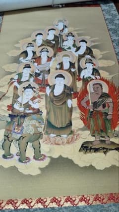 齋*夫様 十三仏（じゅうさんぶつ）を描いた掛軸の仏画ですのサムネイル
