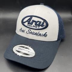 R*a様 Arai ヘルメットキャップ ベージュ/ネイビー 希少】Arai アライ メッシュキャップ ネイビー ヘルメット Arai 新品
