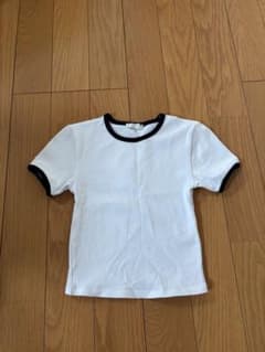 新品　未使用　シンプル リンガーTシャツ ホワイトのサムネイル