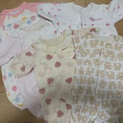 赤ちゃん 長袖ロンパース 女の子  5枚セット 50-60cmのサムネイル