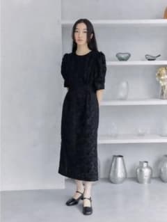 ayla アイラ　half sleeve lace dress ｜黒ワンピースのサムネイル