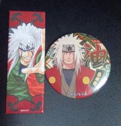 NARUTO 自来也 缶バッジ スクエアバッジ 2点セットのサムネイル