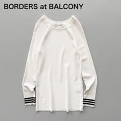 BORDERS at BALCONY サイドパール　ニット 38　クルーネック BORDERS at BALCONY サイドパール ニット 38 クルーネック - メルカリ