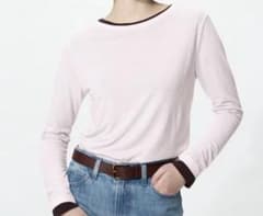 UNIQLO 長袖カットソー ライトピンクのサムネイル
