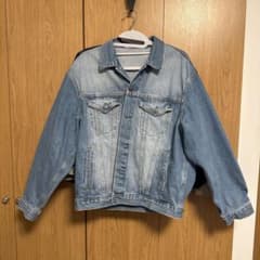 GU デニムオーバーサイズジャケット ブルー Lサイズ 美品のサムネイル