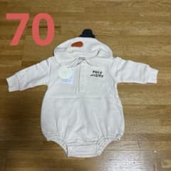 70 新品未使用　tete a tete 雪だるま ロンパース