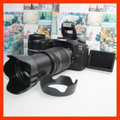 ❤️予備バッテリー付き❤️Canon EOS 90D 手振れ補正ダブルレンズ