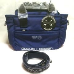 DOCUS ラウンドバック（ネイビー） ☆新品未使用☆DOCUS ドゥーカス カートラウンドバックストラップ付