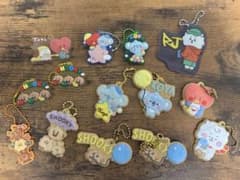 BT21 키링 14 점 세트 고무 매력 쿠키 스타일키링